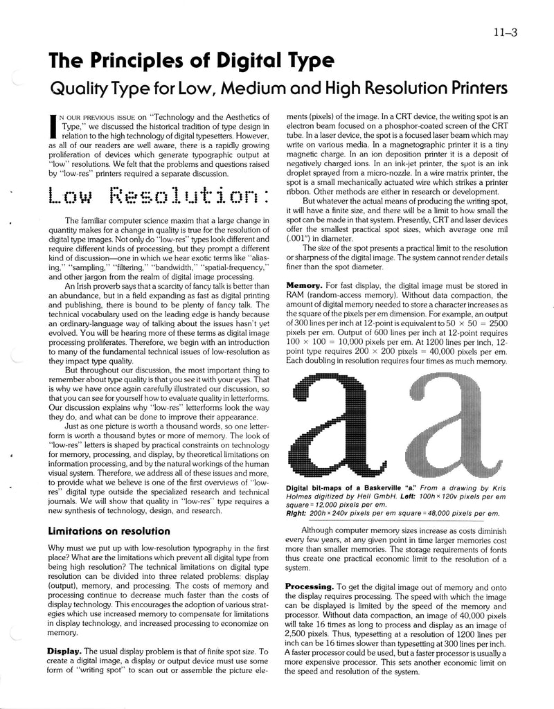 Digital Type archaeology: Principles of Digital Type 2.1