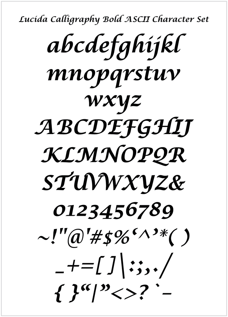 Bold Calligraphy Fonts jussaraisabel